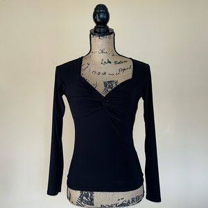 Saints Black Long Sleeve Top